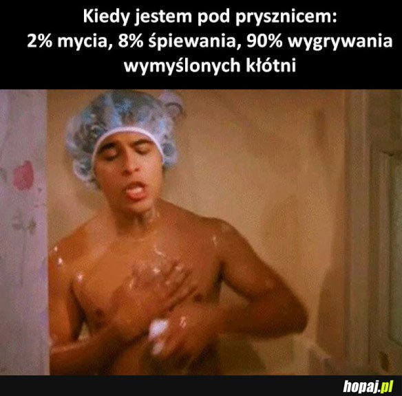 Tymczasem pod prysznicem