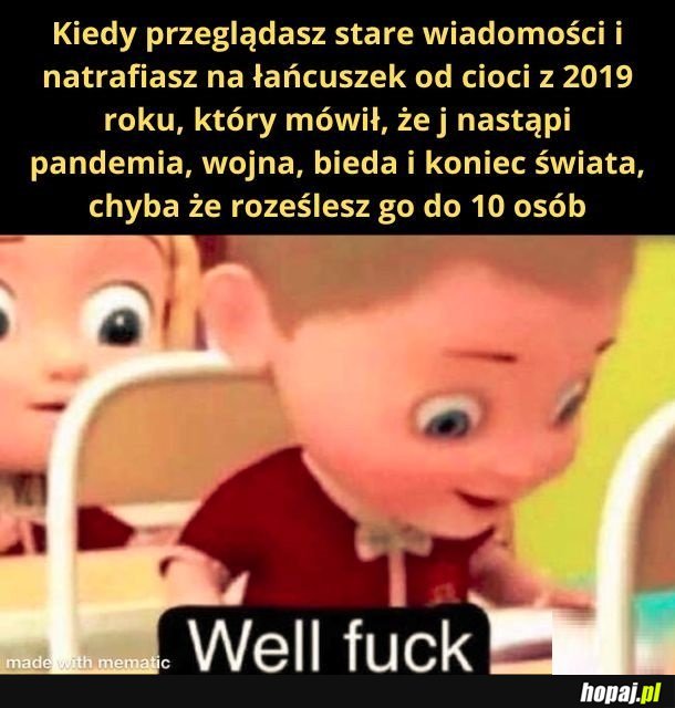 Przyznaję się - to moja wina