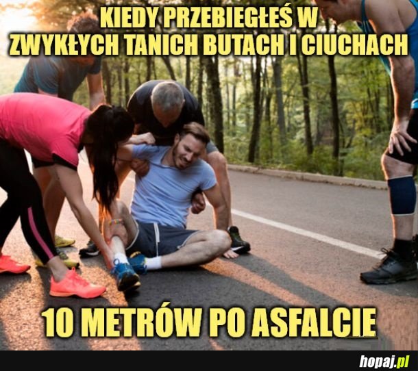 Biegacze tak myślą.