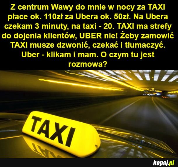 Taxi vs Uber