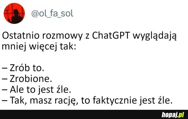 Rozmowy z chatgpt