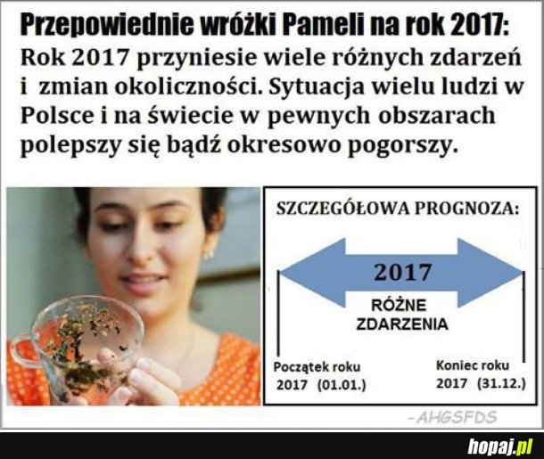 TRAFNA PRZEPOWIEDNIA NA 2017