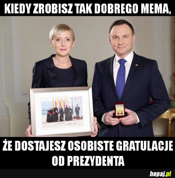 GRATULACJE OD PREZYDENTA