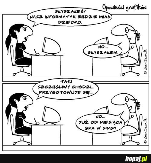 Informatyk będzie miał dziecko