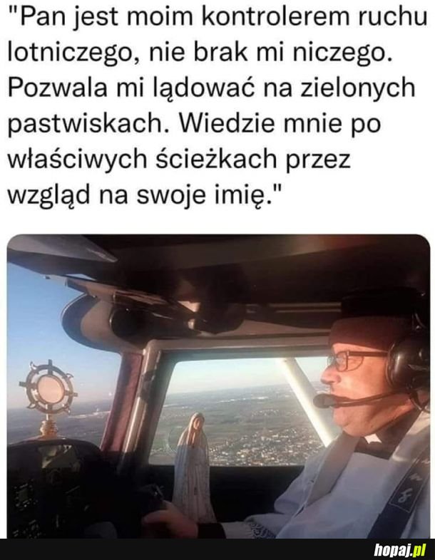 Wiedzie mnie po właściwych trasach