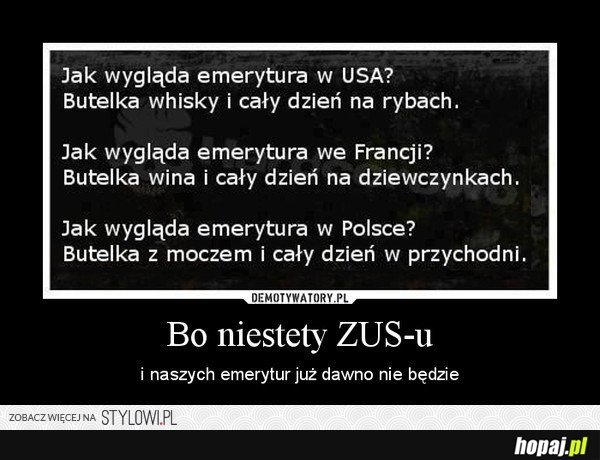 Tak jest z ZUSEM