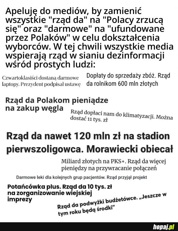 Sekundanci rządu w nadchodzących wyborach