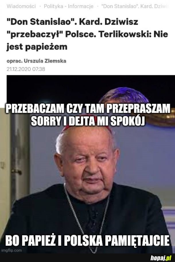 Dziwisz ciągle dziwi