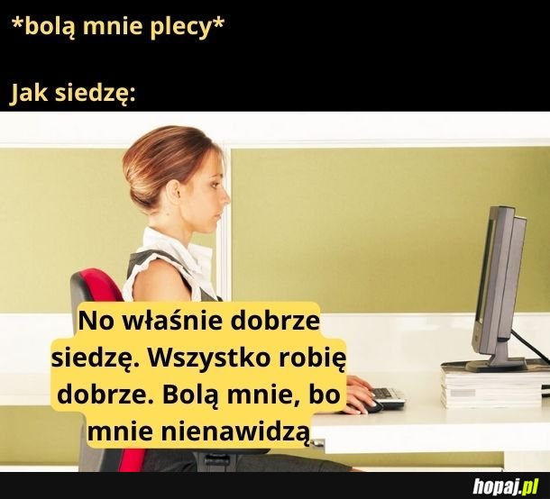 Czemu bolą mnie plecy