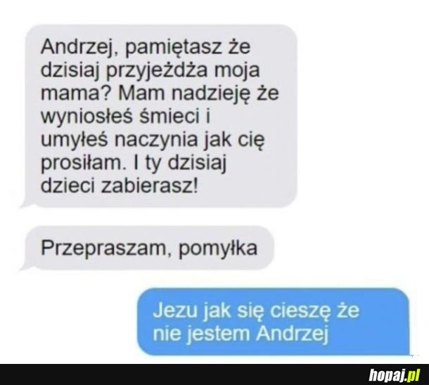 Przerąbane chłop ma