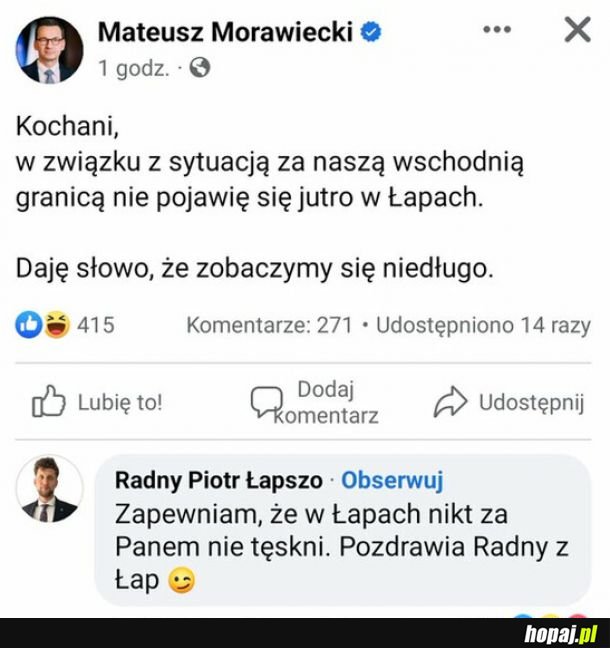 Łapy pogrążone w żalu