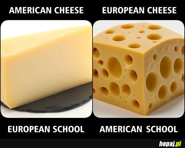 Amerykański ser i europejski ser