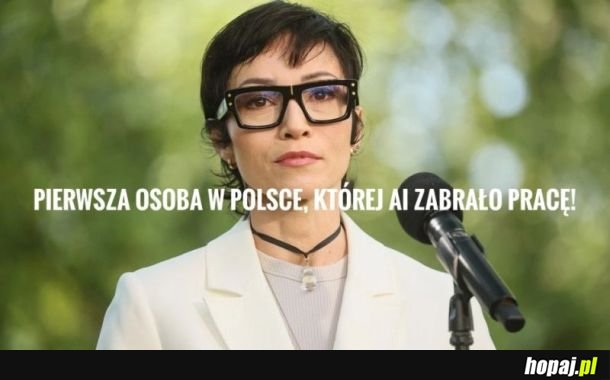 Pierwsza osoba w Polsce, której AI zabrało pracę