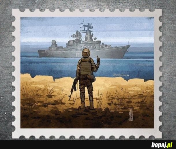Zwycięski projekt Borisa Groha w konkursie na nowy znaczek ukraińskiej poczty.