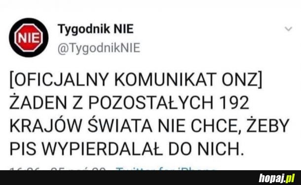 Komunikat ONZ