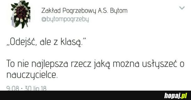 Odejść z klasą