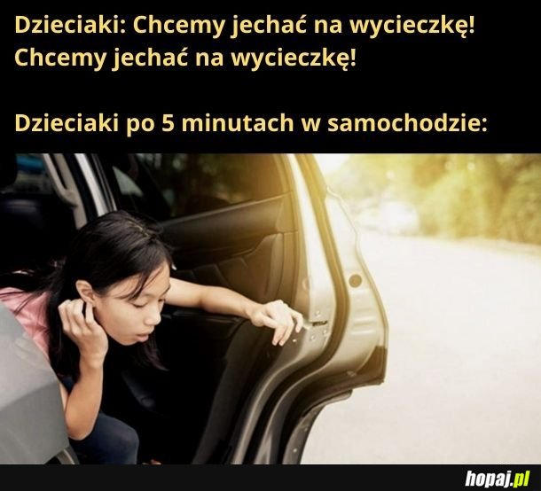 Wakacje z rodziną pachną, jak wymiociny