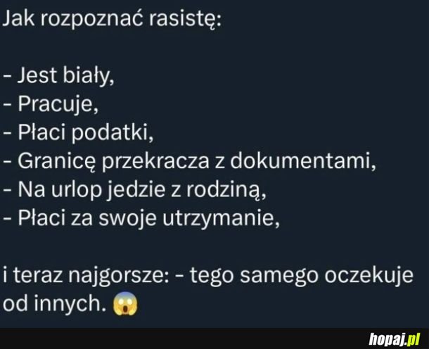 Jak rozpoznać rasistę
