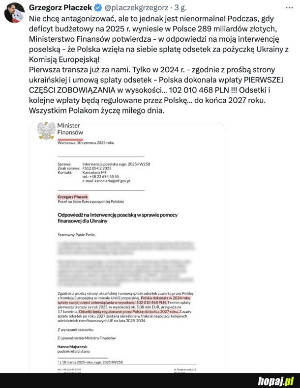 A wy jak tam? Dalej sami spłacacie swoje odsetki?