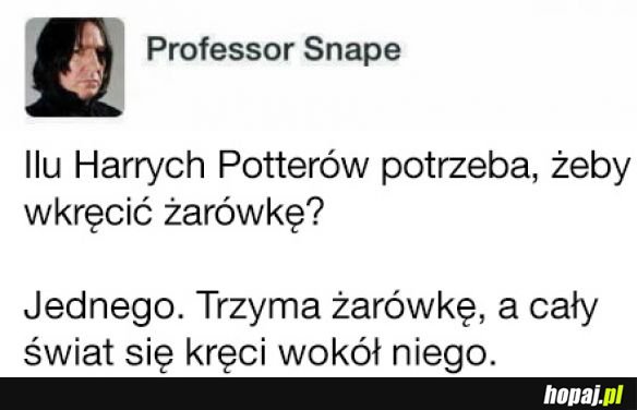 Ilu Harrych Potterów potrzeba żeby wkręcić żarówkę?