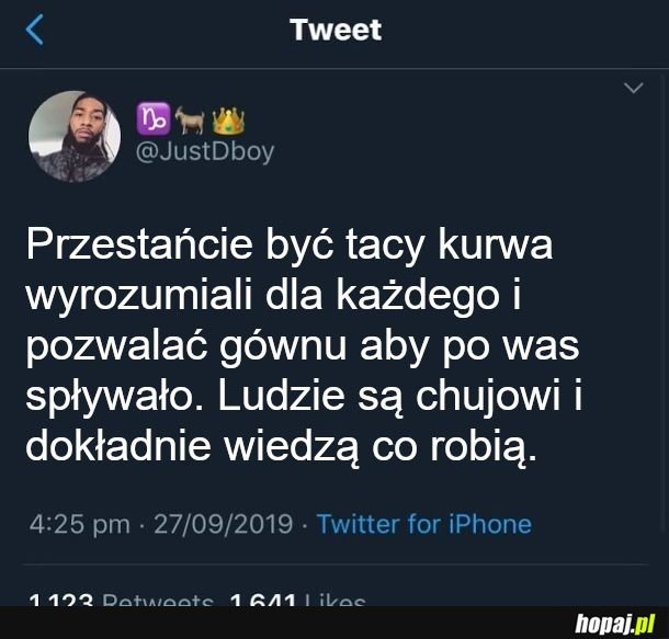  A nie, że to wina czegoś innego 