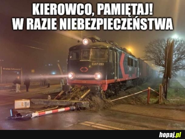 Nie wahaj się wyłamać rogatek