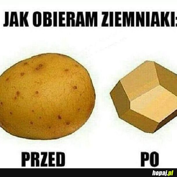 Jak obieram ziemniaki 