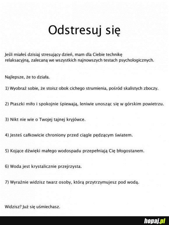 Jak się odstresować?