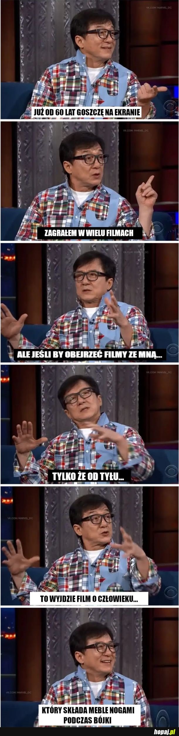 Jackie Chan, znany aktor