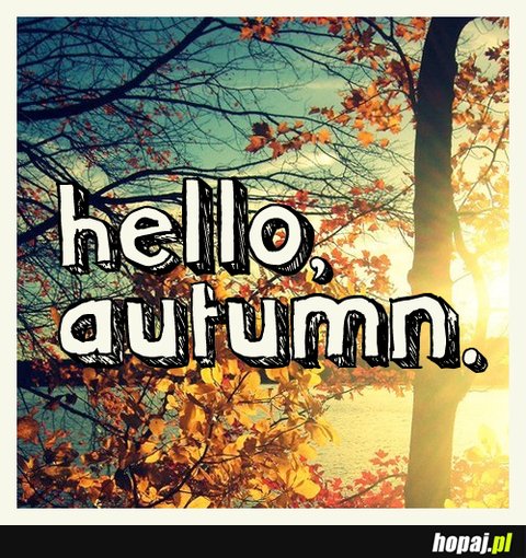 hello, autumn