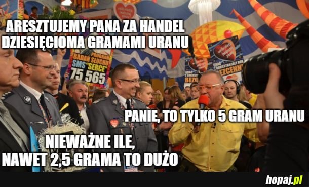 Chemiczne śmieszki, do Owsiaka nic nie mam