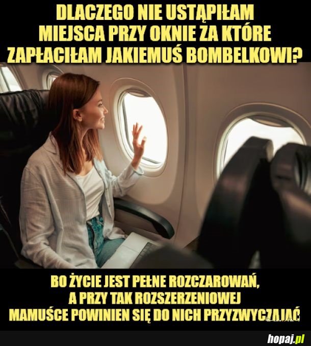 Miejsce przy oknie.