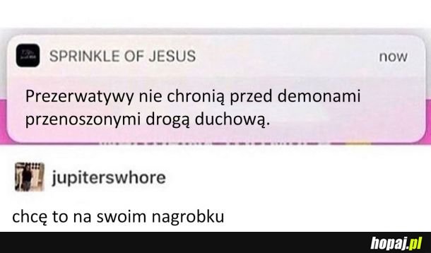Przed tym chroni tylko Jezus