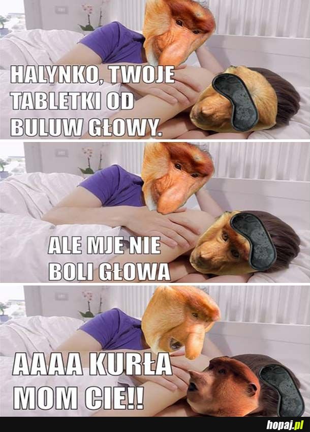 Janusz i Halynka w łóżku