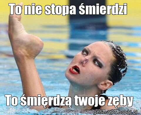 To nie stopa śmierdzi 