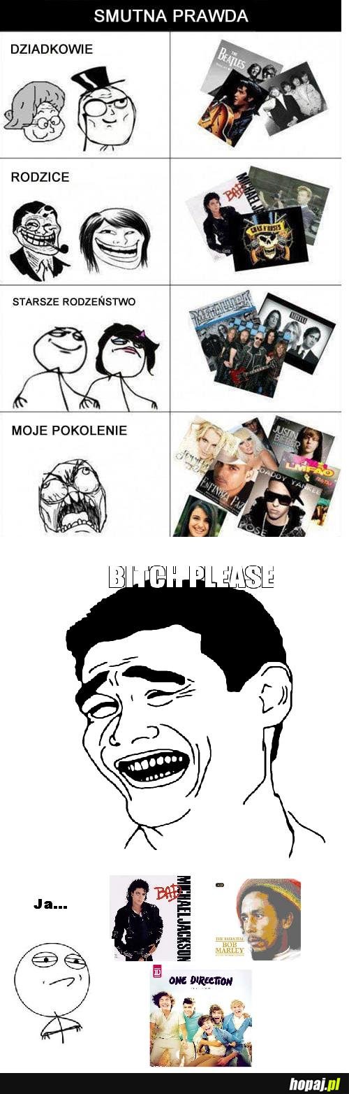 Tylko ja słucham MJ, Boba i 1D??? :D