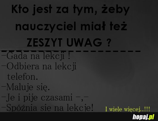 Kto jest za tym?