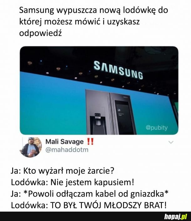 Samsung i nowa lodówka