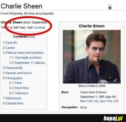 Half man, half cocaine