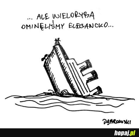Ale wieloryba ominęliśmy elegancko...