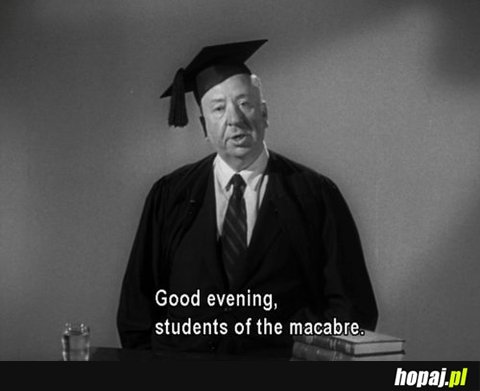 Students of the macabre