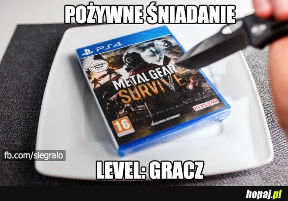 Śniadanie dla gracza