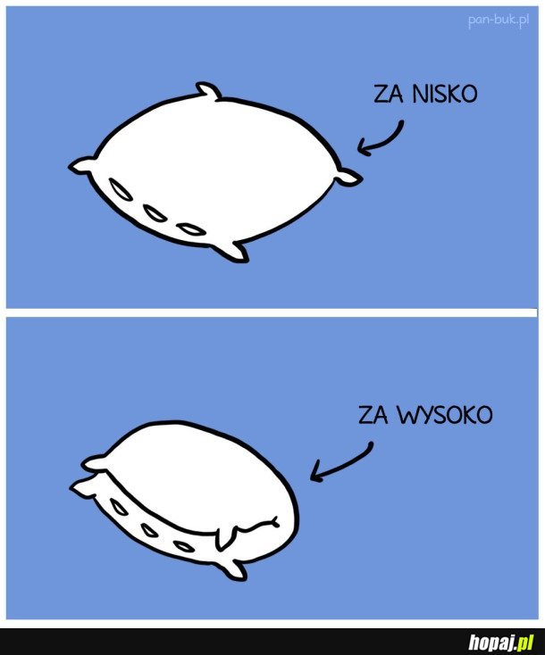 PODUSZKI SĄ ŹLE ZROBIONE