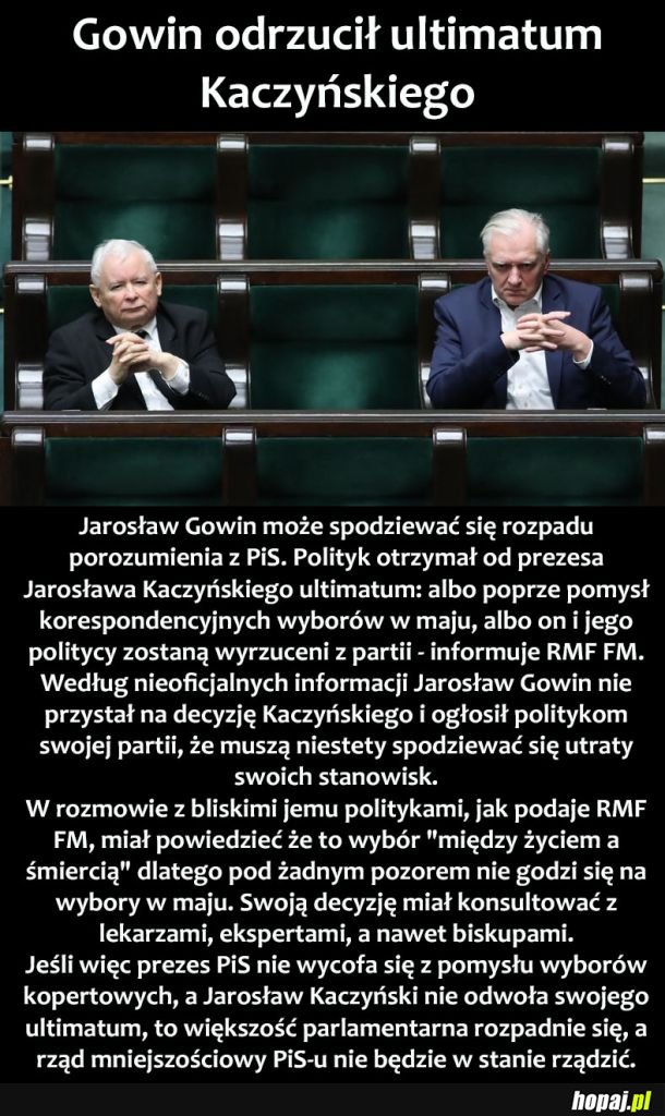 Kaczyński vs Gowin