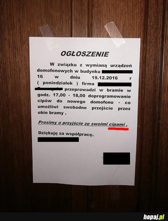 Z CZYM MAM PRZYJŚĆ?!