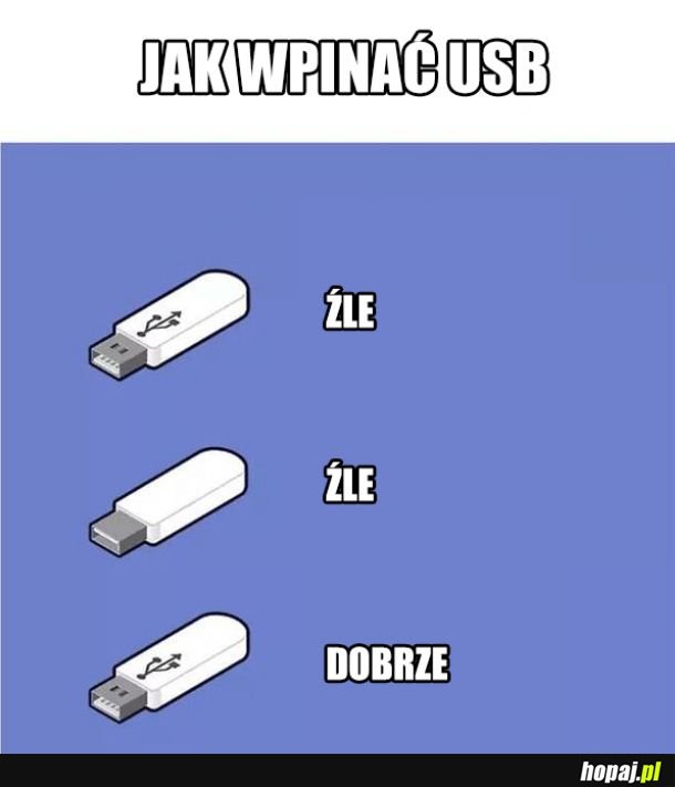 Jak wpinać USB