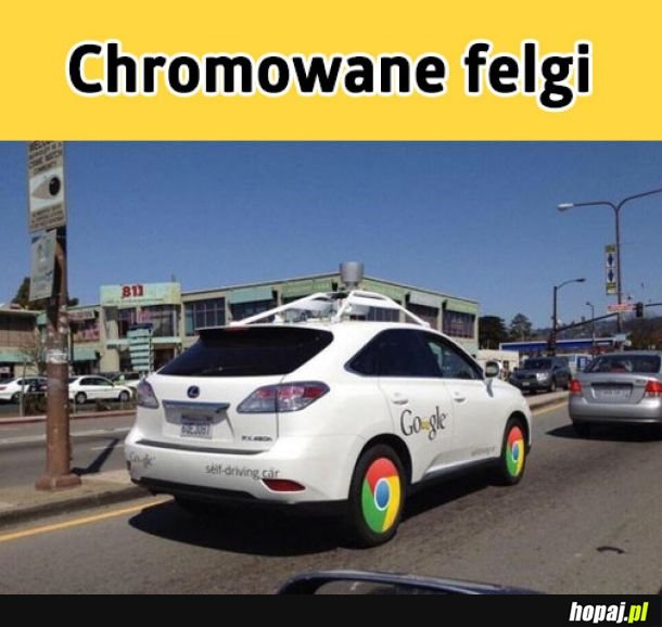 Chromowane felgi