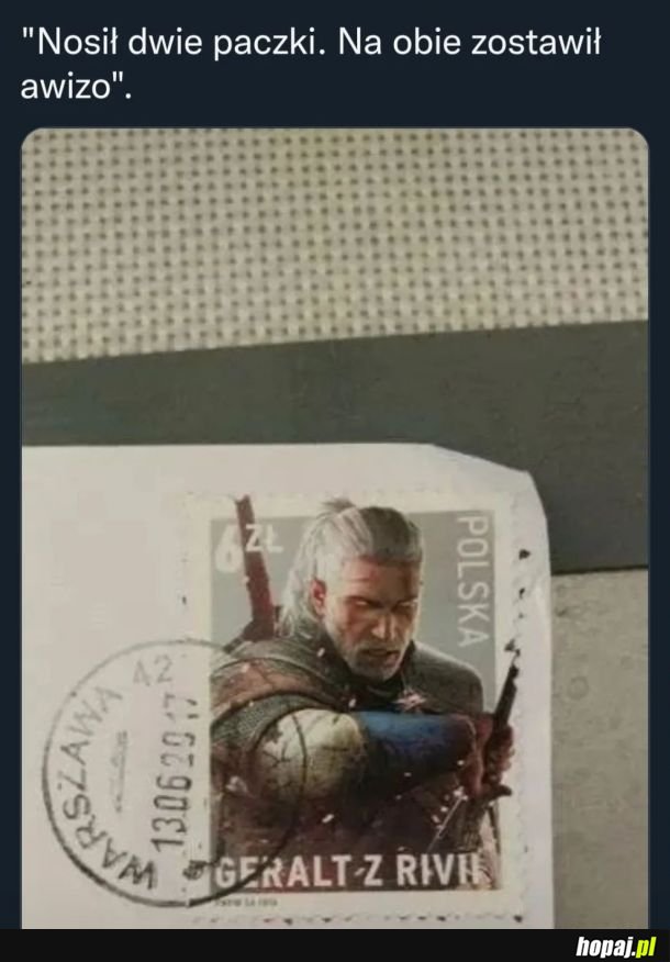 Geralt z poczty