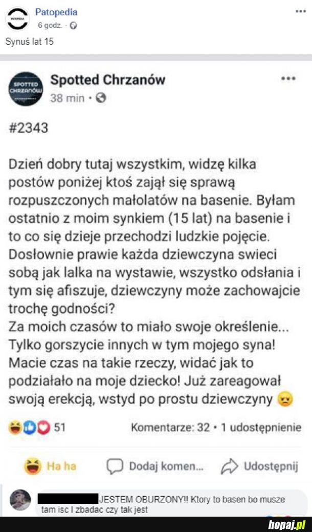 Synek lat 15 