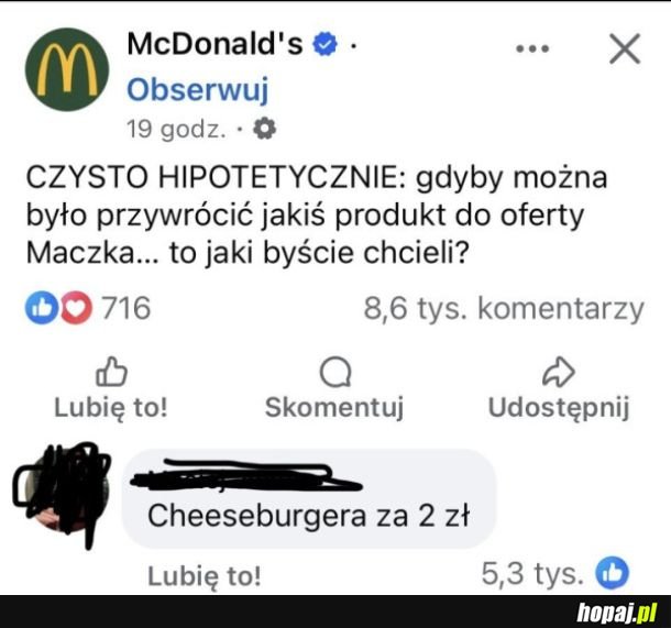 Powrót cheesburgera